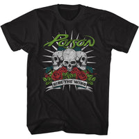 Thumbnail for POISON-RIDE THE WIND-BLACK ADULT S/S TSHIRT