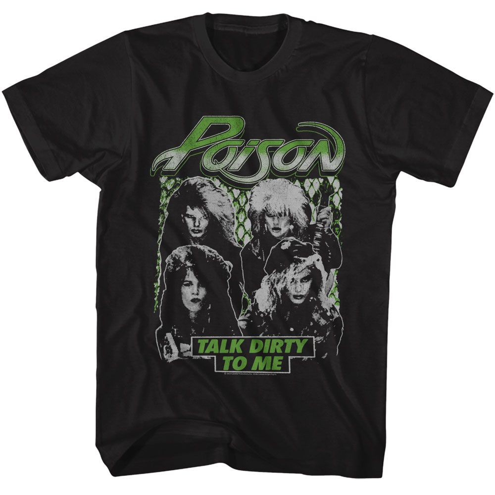 POISON-POISON TDTM BAND PHOTOS-BLACK ADULT S/S TSHIRT