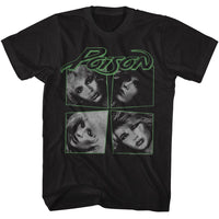 Thumbnail for POISON-POISON I WANT ACTION FOUR PHOTOS-BLACK ADULT S/S TSHIRT