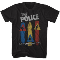 Thumbnail for THE POLICE-SYNCHRO-BLACK ADULT S/S TSHIRT