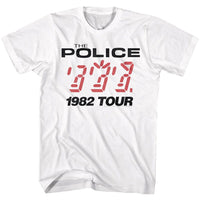 Thumbnail for THE POLICE-1982 TOUR-WHITE ADULT S/S TSHIRT