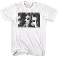 Thumbnail for THE POLICE-THE POLICE BW SHADES-WHITE ADULT S/S TSHIRT