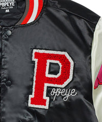 Thumbnail for Popeye Pow Satin Bomber W/ Chenille