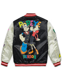 Thumbnail for Popeye Pow Satin Bomber W/ Chenille