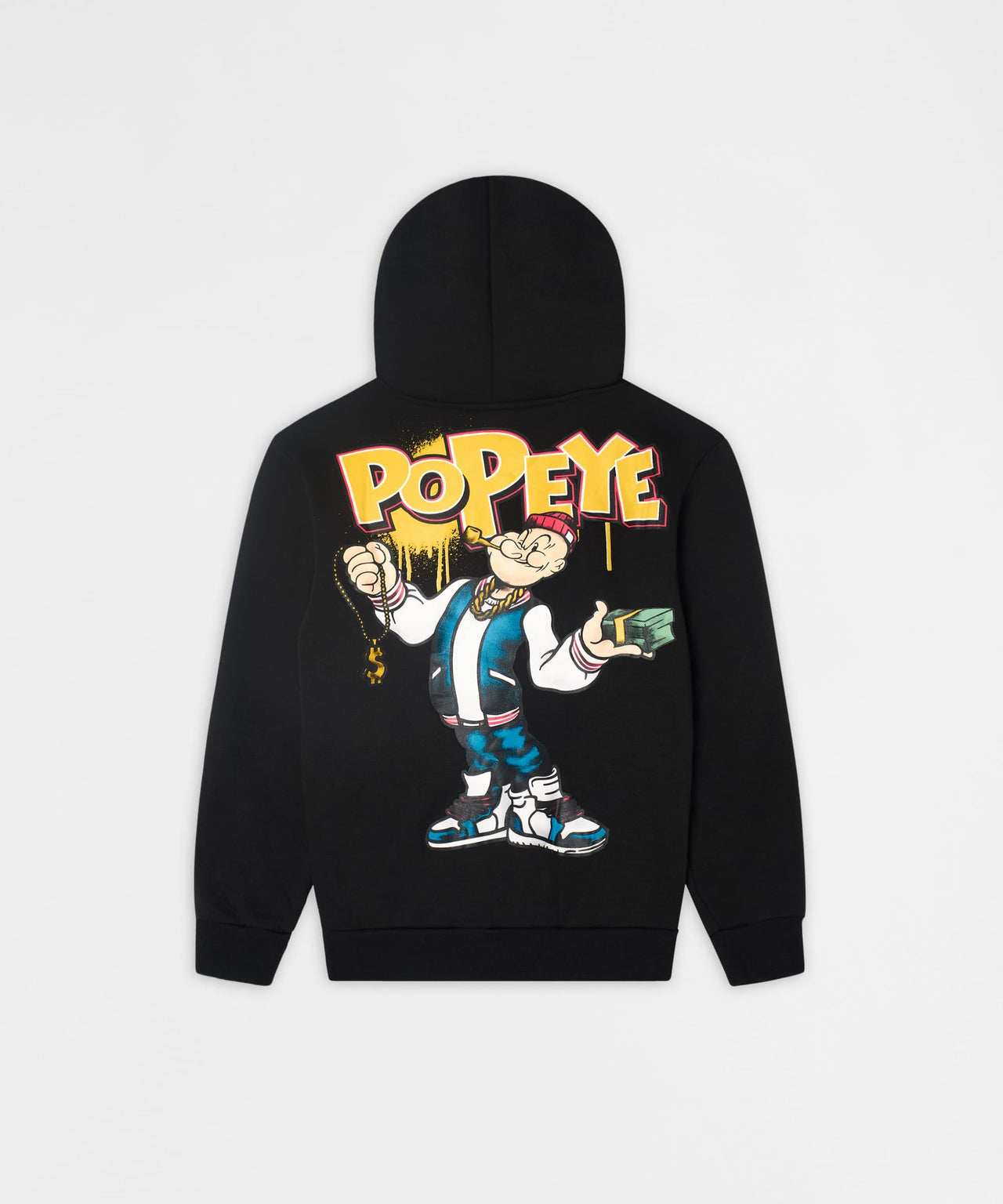 Popeye Money Graphic Long Sleeve Hoodie