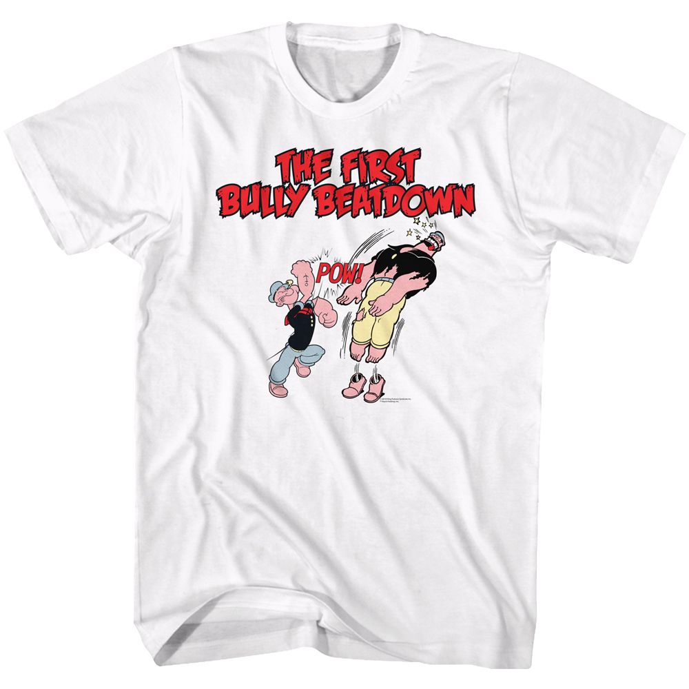 POPEYE-EAT IT-WHITE ADULT S/S TSHIRT