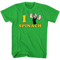 Thumbnail for POPEYE-I <3 SPINACH-KELLY ADULT S/S TSHIRT
