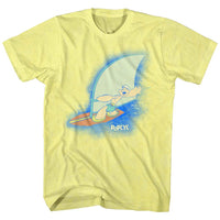 Thumbnail for POPEYE-SAILIN ON-YELLOW HEATHER ADULT S/S TSHIRT