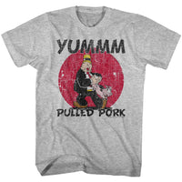 Thumbnail for POPEYE-PULLED PORK-GRAY HEATHER ADULT S/S TSHIRT