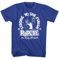 Thumbnail for POPEYE-WHITENESS-ROYAL HEATHER ADULT S/S TSHIRT