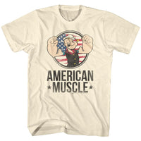 Thumbnail for POPEYE-MUSCLE-NATURAL ADULT S/S TSHIRT