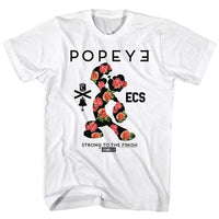 Thumbnail for POPEYE-POPEYE FLOWERMAN-WHITE ADULT S/S TSHIRT