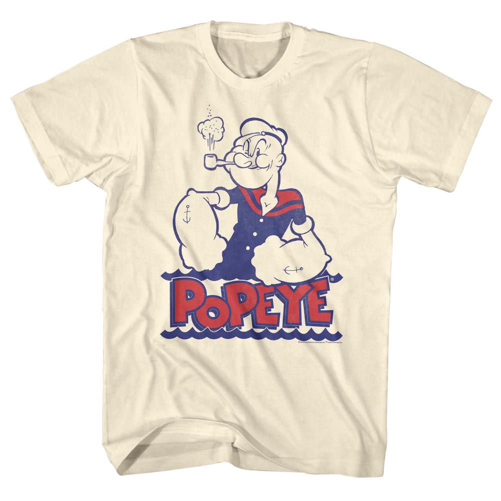 POPEYE-WAH-NATURAL ADULT S/S TSHIRT