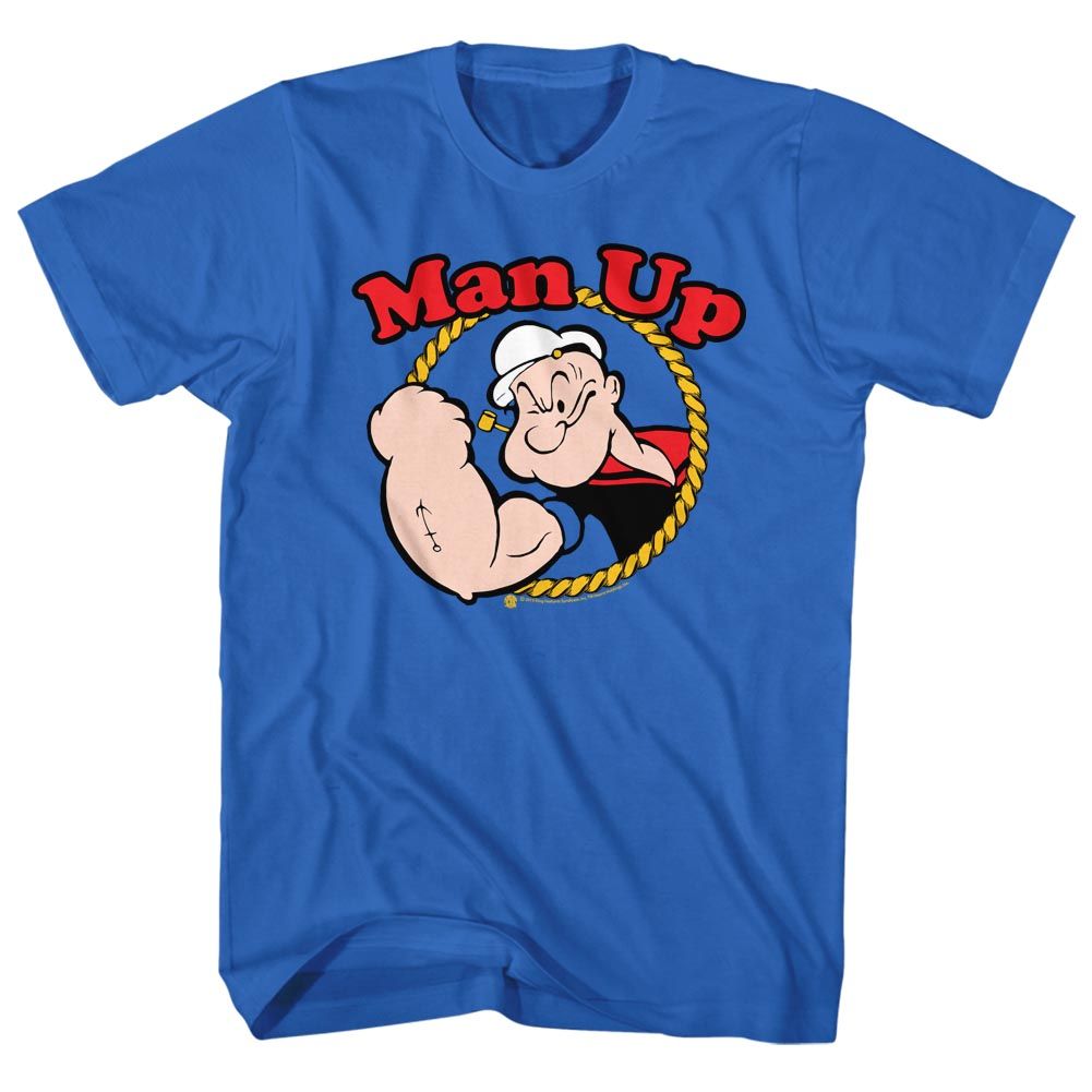 POPEYE-MAN UP-ROYAL ADULT S/S TSHIRT