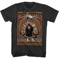 Thumbnail for POPEYE-FIGHT OF THE CENTURY-BLACK ADULT S/S TSHIRT