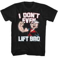 Thumbnail for POPEYE-AINTLIFTIN-BLACK ADULT S/S TSHIRT