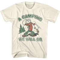 Thumbnail for POPEYE-A CAMPING-NATURAL ADULT S/S TSHIRT
