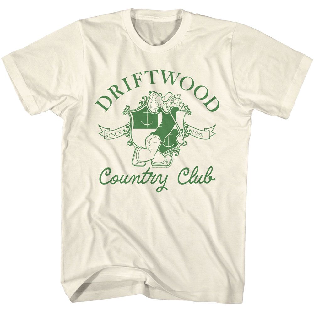 POPEYE-POPEYE DRIFTWOOD CC-NATURAL ADULT S/S TSHIRT