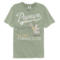 Thumbnail for POPEYE-POPEYE TENNIS CLUB EST 1929-SANDSTONE ADULT S/S COMFORT COLOR TSHIRT