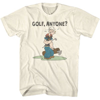 Thumbnail for POPEYE-POPEYE GOLF ANYONE-NATURAL ADULT S/S TSHIRT