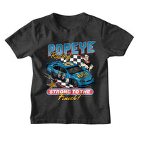 Thumbnail for POPEYE-POPEYE STRONG TO RACE FINISH-VINTAGE SMOKE YOUTH S/S TSHIRT
