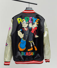 Thumbnail for Popeye Pow Satin Bomber W/ Chenille