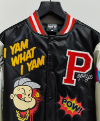Thumbnail for Popeye Pow Satin Bomber W/ Chenille