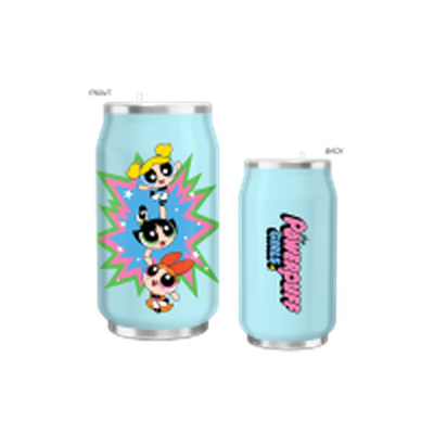 Power Puff Girls Trio Stack  8.7oz Stainless Steel Double Wall Can Shape Cup – 12 pc ppk ($10.00 each)