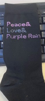 Thumbnail for Prince Peace & Love & Purple Rain Socks