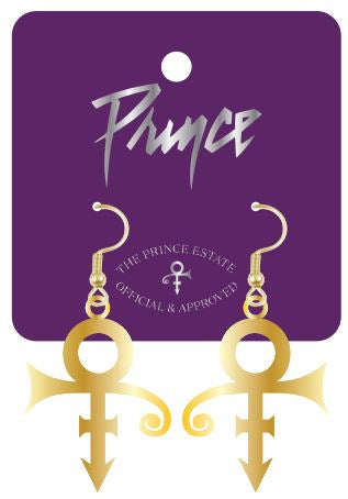Prince Gold Love Symbol Earrings