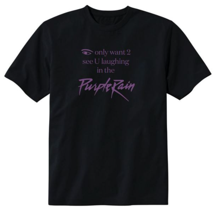LAUGHING IN PURPLE RAIN-BLACK
