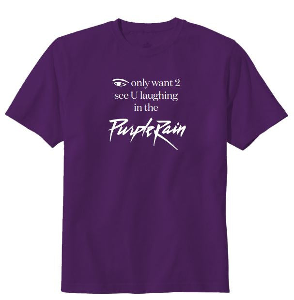 Prince Laughing In The Purple Rain Tee