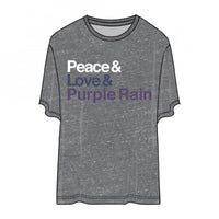 Thumbnail for Prince Peace Love And Purple Rain Tee
