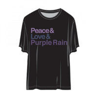 Thumbnail for Prince Peace Love And Purple Rain Tee