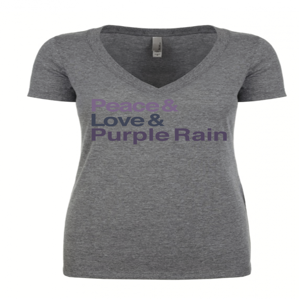 Prince Peace Love & Purple Rain Ladies Tee (ON SALE)