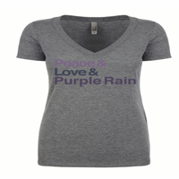 Thumbnail for Prince Peace Love & Purple Rain Ladies Tee (ON SALE)