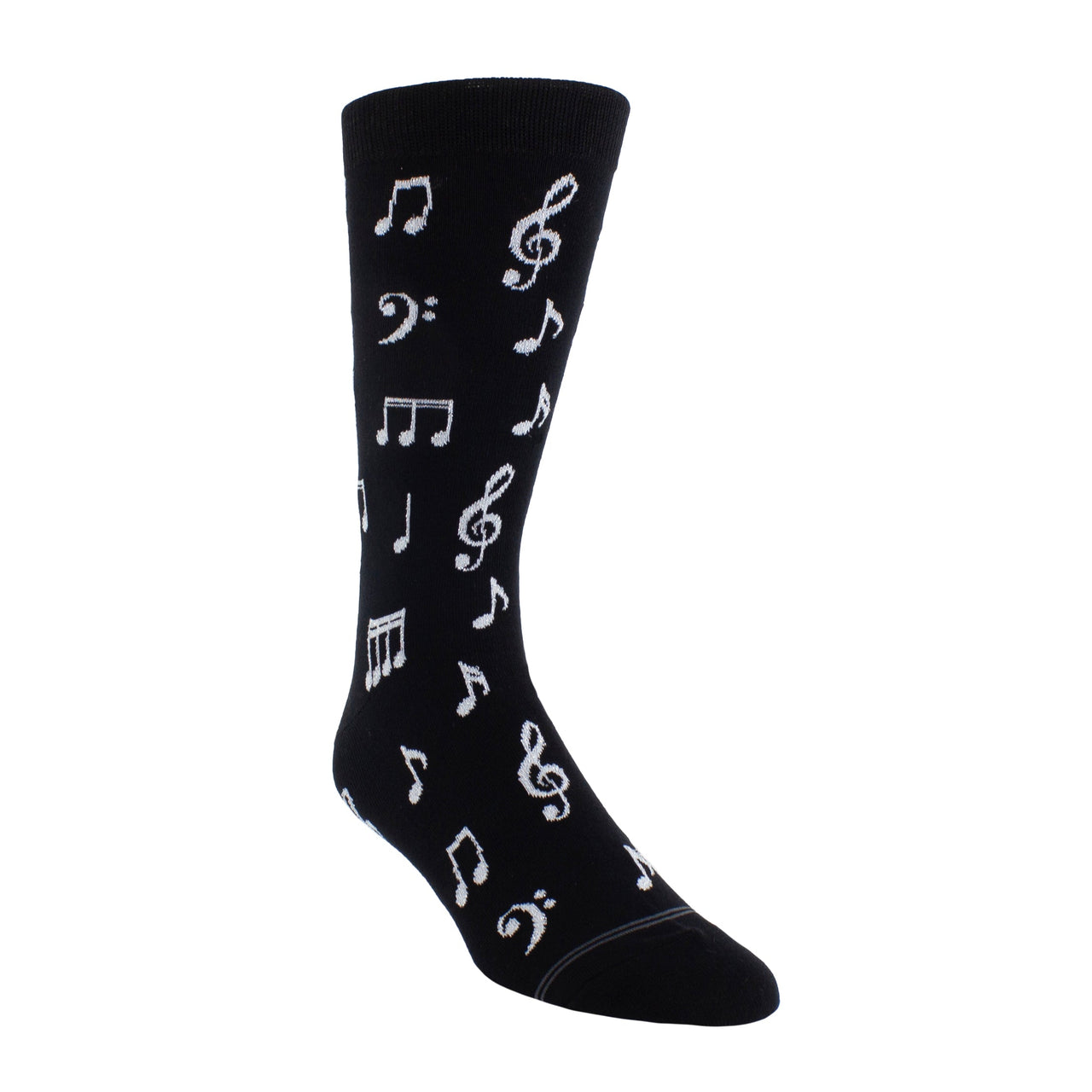 MUSIC NOTES CREW KNIT-IN SOCKS, 1 PAIR