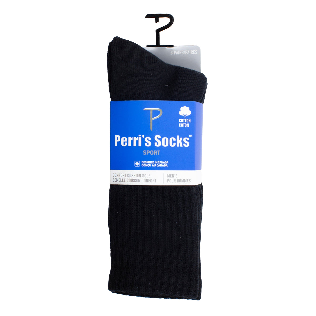 PERRI'S SPORTS CREW SOCKS, 3 PAIR