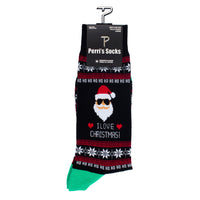 Thumbnail for UGLY XMAS SWEATER HO HO HO SOCKS, 1 PAIR