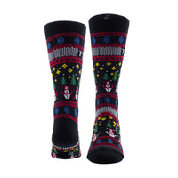 Thumbnail for UGLY XMAS SWEATER SNOWMAN SOCKS, 1 PAIR