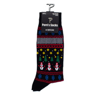 Thumbnail for UGLY XMAS SWEATER SNOWMAN SOCKS, 1 PAIR