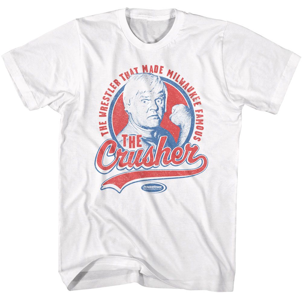 POWERTOWN-POWERTOWN MILWAUKEE CRUSHER-WHITE ADULT S/S TSHIRT