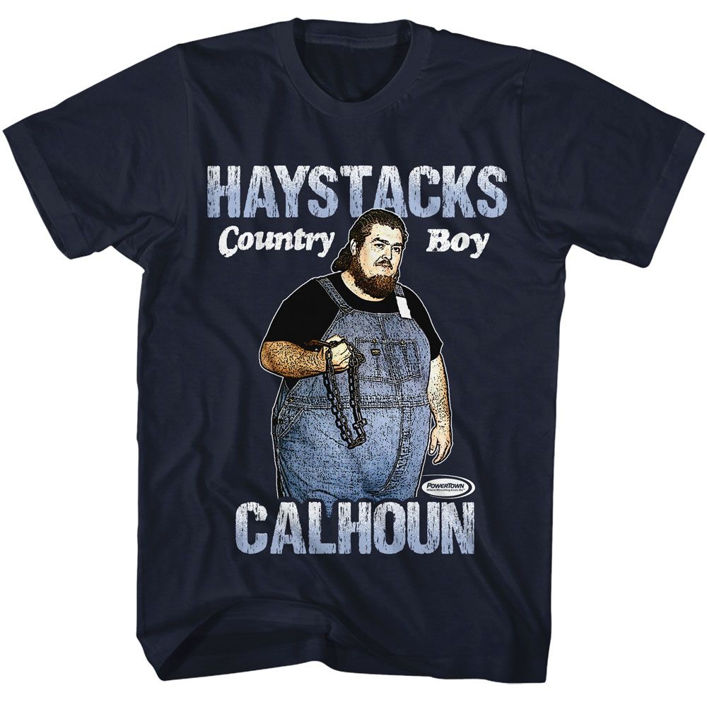POWERTOWN-POWERTOWN HAYSTACKS CALHOUN-NAVY ADULT S/S TSHIRT