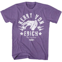Thumbnail for POWERTOWN-POWERTOWN VON ERICH IRON CLAW-PURPLE HEATHER ADULT S/S TSHIRT