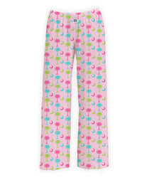 Thumbnail for BRIEF INSANITY Palm Tree & Moon Neon Pattern Pajama Pants