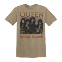 Thumbnail for QUEEN BOHEMIAN RHAPSODY PIGMENT TAN S/S UNISEX TSHIRT