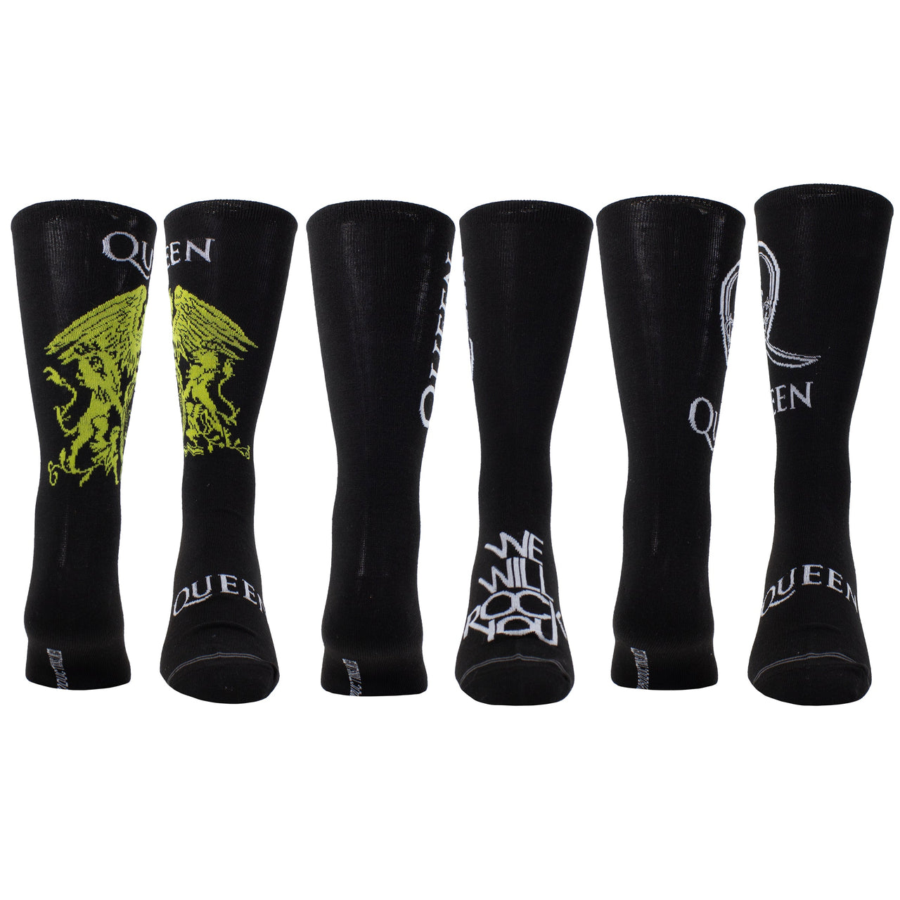 QUEEN GUITAR TIN SOCK BOX, 3 PAIR
