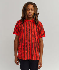 Thumbnail for Knit Stripe Polo