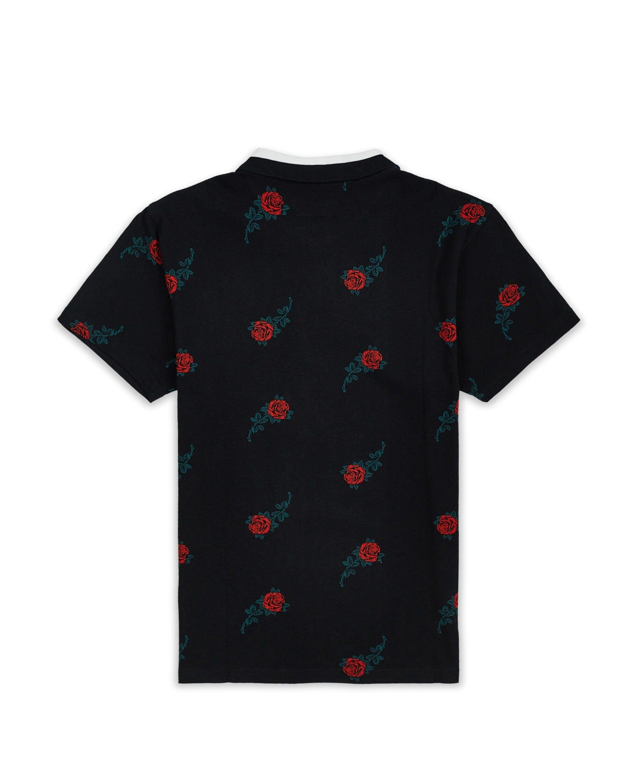 Aop Rose Polo - Black