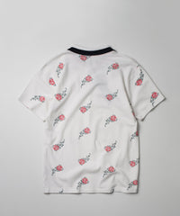 Thumbnail for Aop Rose Polo - White
